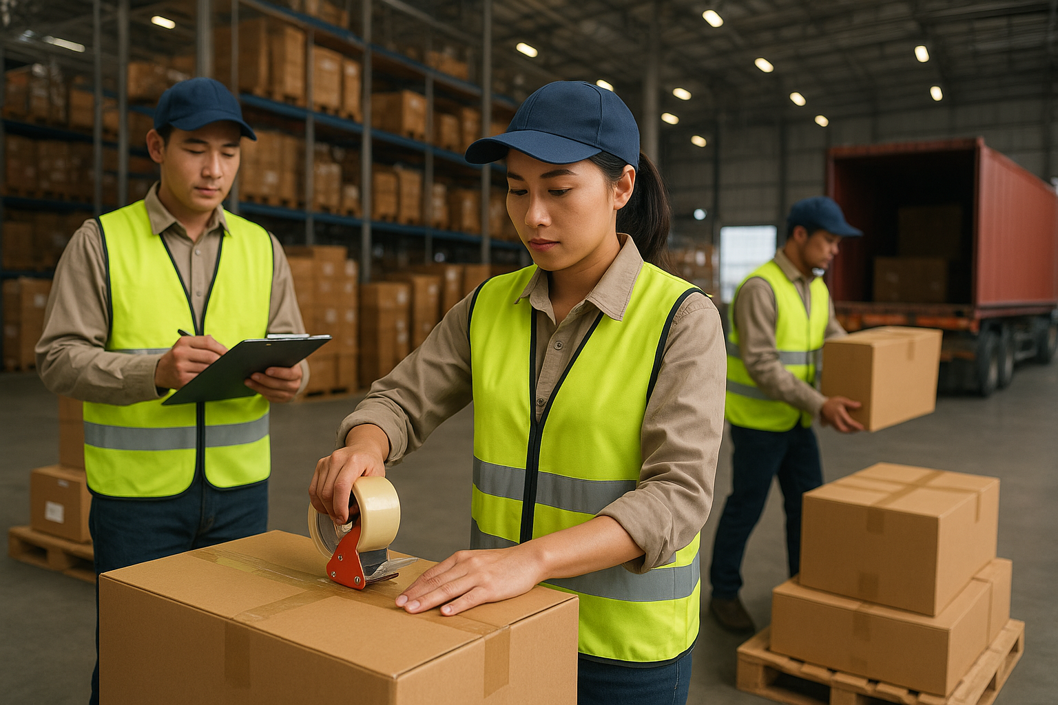 Modern Chinese factory